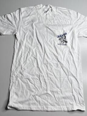 Vintage REB-CO Racing Stedman Shirt Mens M White Car Checkered Flag Graphic Tee